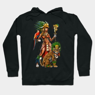 Aztec Jaguar Warrior Woman Hoodie